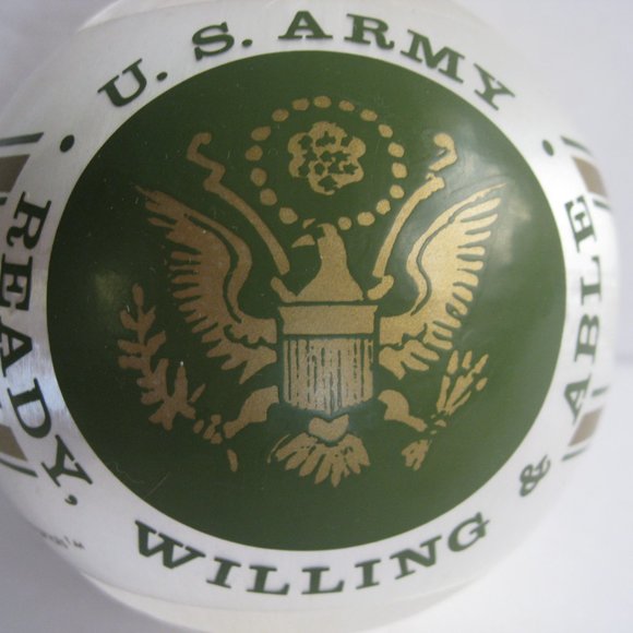 U.S. Army Ornament Campus Originals Collectible Treasures Satin Ball 3.5 in - Picture 3 of 9